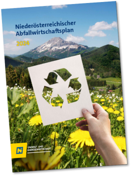 Auf dem Bild ist das Titelbild des N&Ouml; Abfallwirtschaftsplan zu sehen