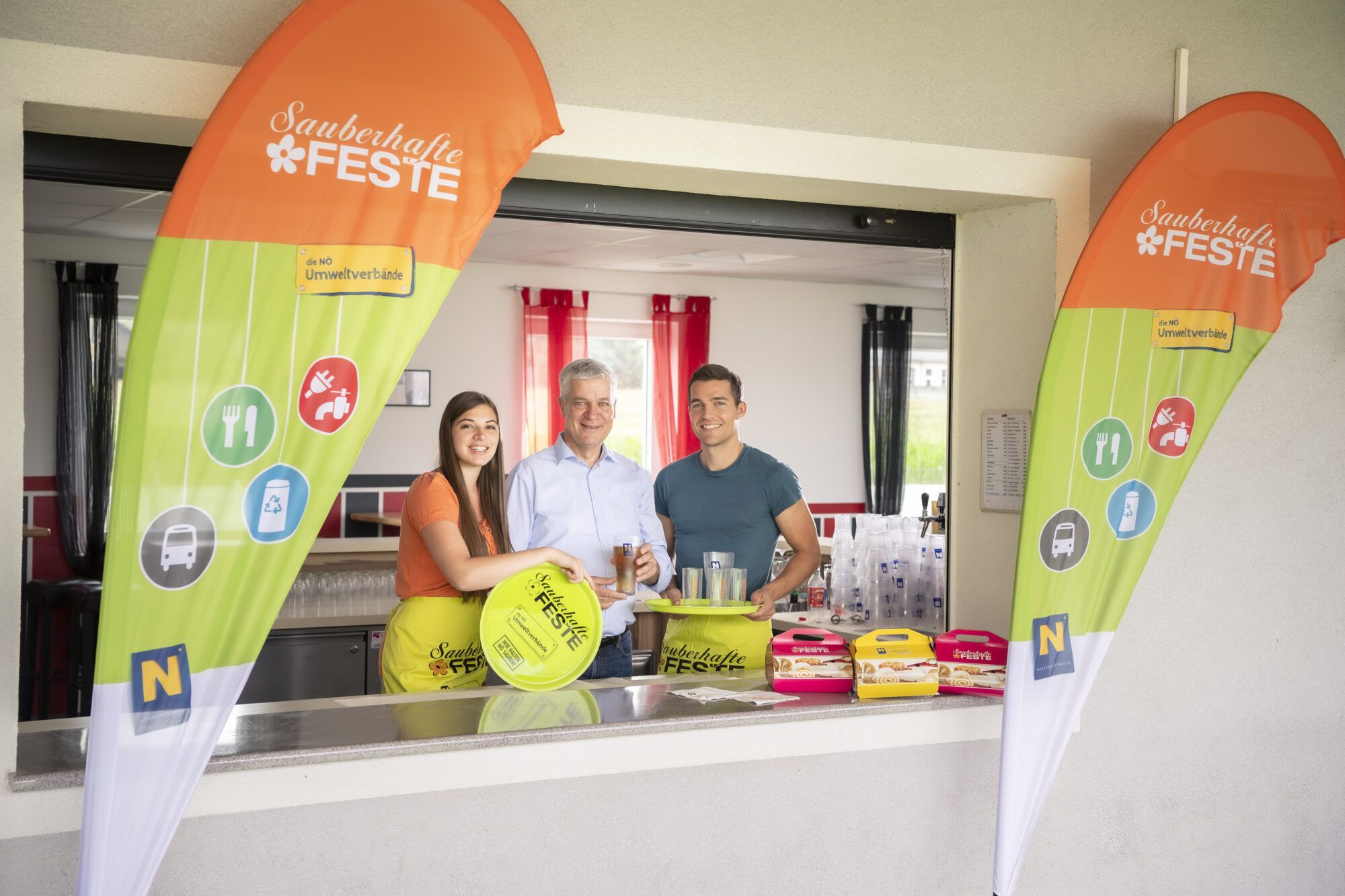 Pr&auml;sident Anton Kasser bei einem Sauberhaften Fest
