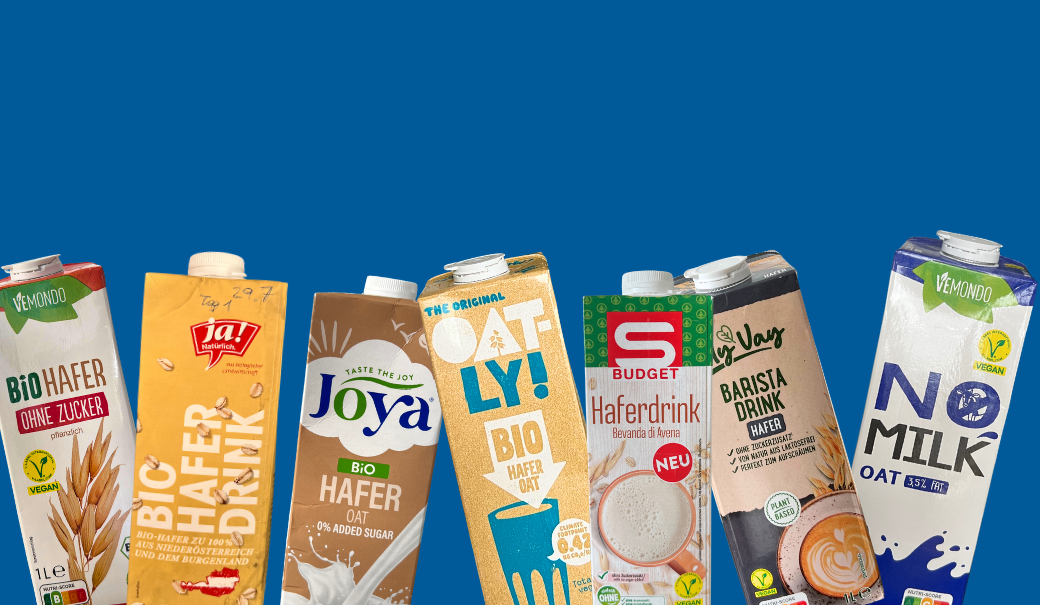 Haferdrink Selbsttest mit 7 Drinks